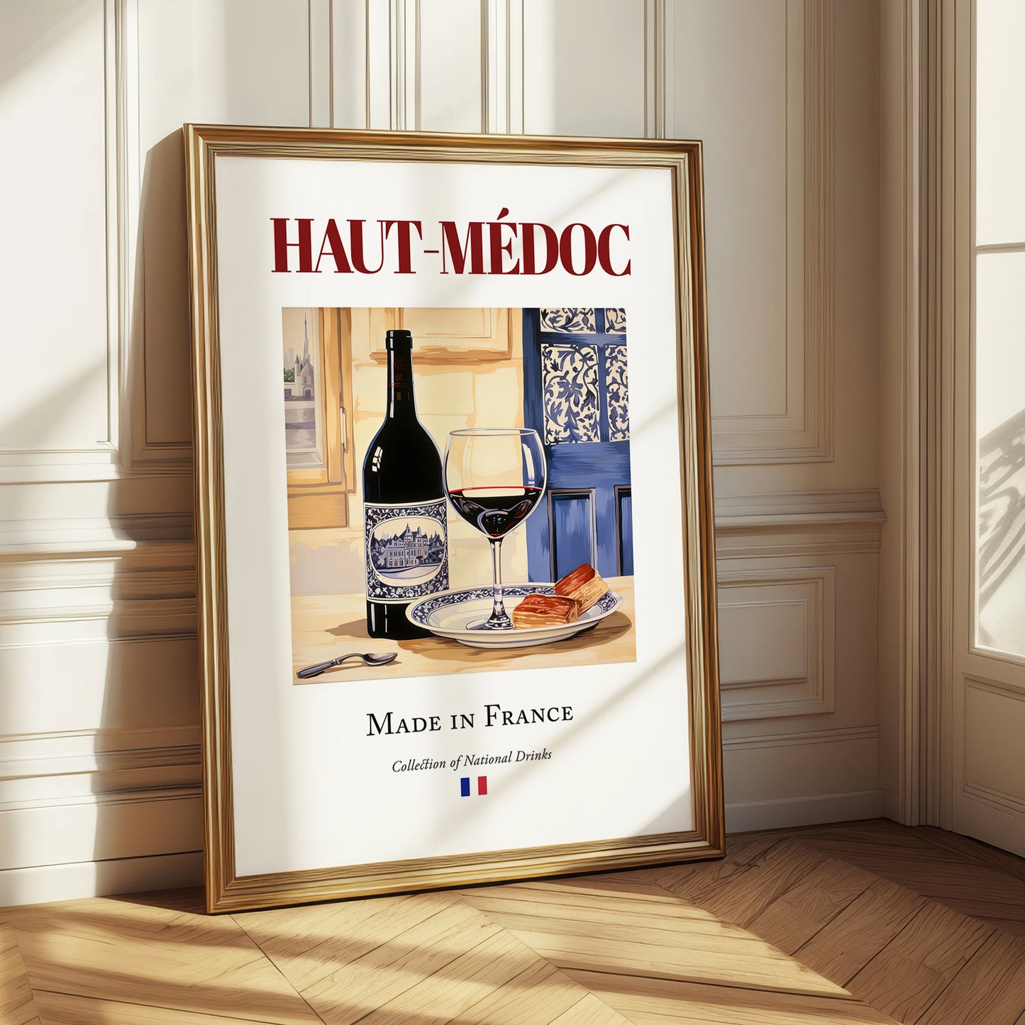 Haut-Médoc – French Red Wine, Enoteca Painting