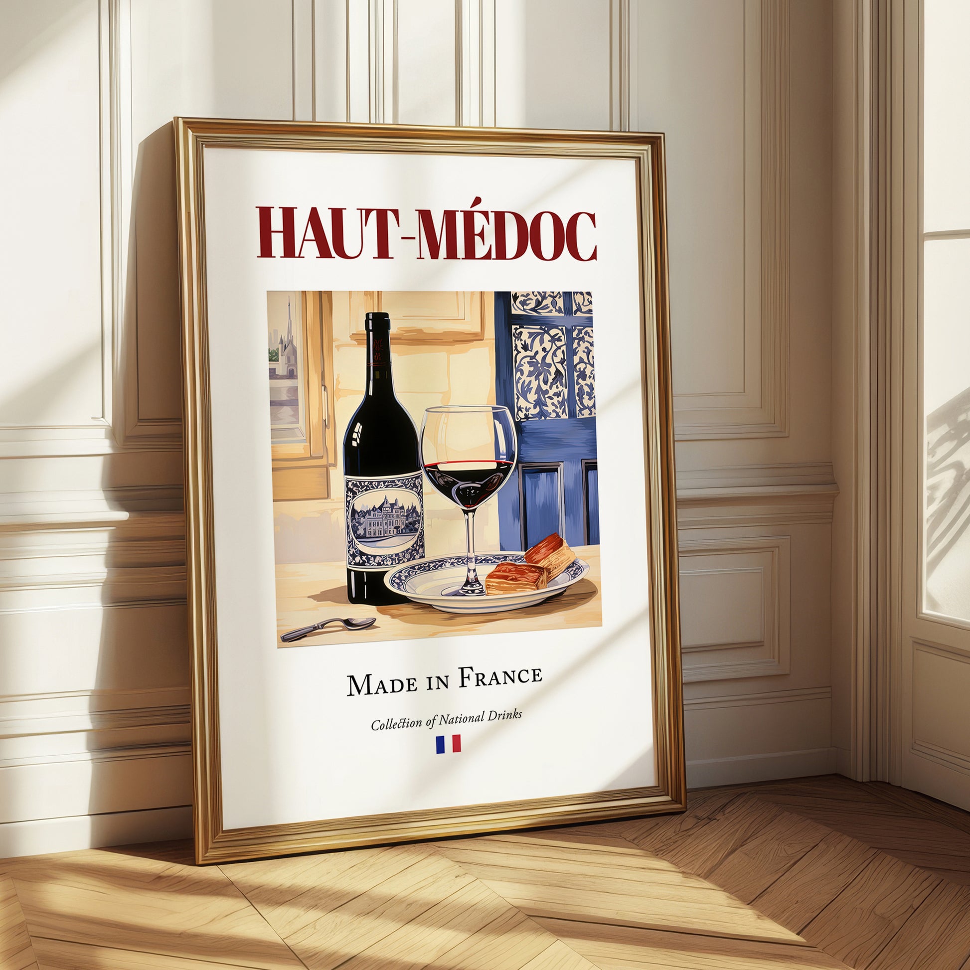 Haut-Médoc – French Red Wine, Enoteca Painting