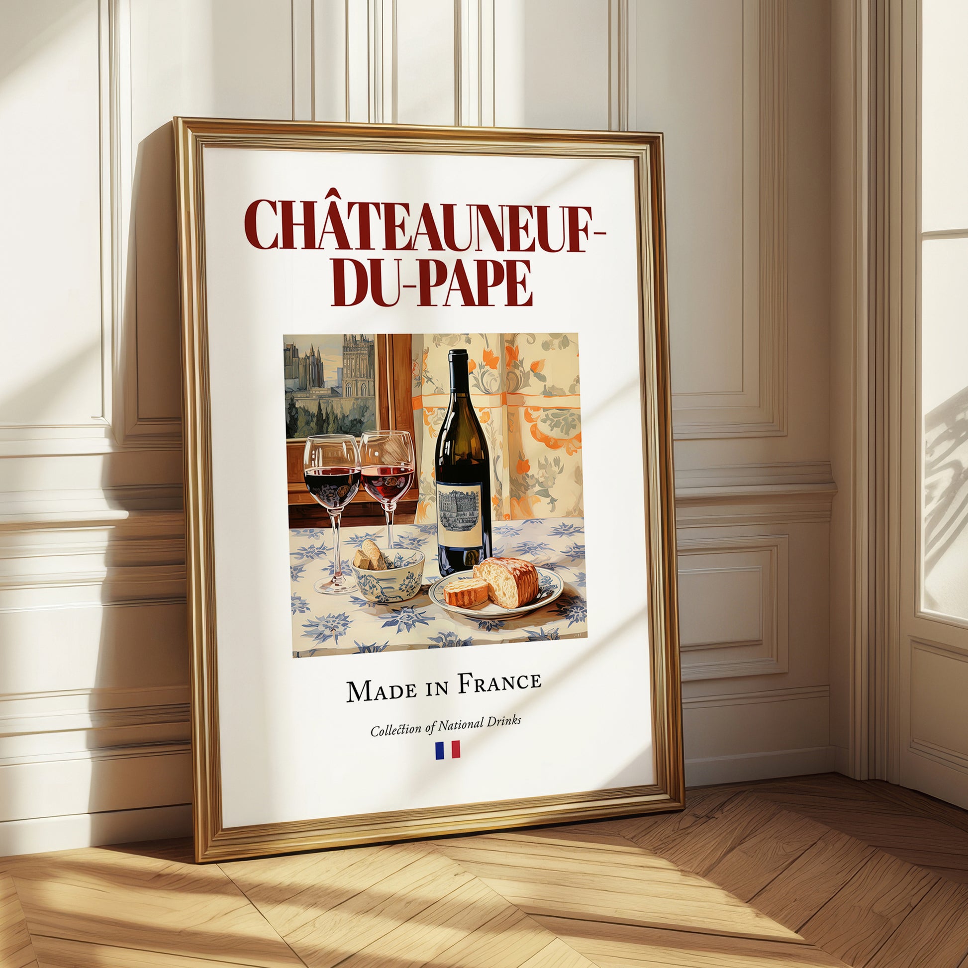 Châteauneuf-du-Pape – French Red Wine, Vinoteca Wall Decor