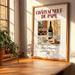 Châteauneuf-du-Pape – French Red Wine, Vinoteca Wall Decor, no-text version framed in wood