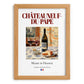 Châteauneuf-du-Pape – French Red Wine, Vinoteca Wall Decor, set in oak frame