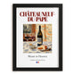 Châteauneuf-du-Pape – French Red Wine, Vinoteca Wall Decor, in sleek black frame