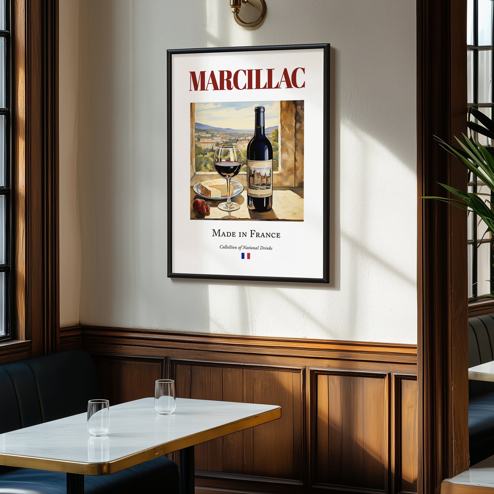 Marcillac – French Red Wine, Vinoteca Wall Decor, clean layout with no caption