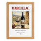 Marcillac – French Red Wine, Vinoteca Wall Decor, set in oak frame