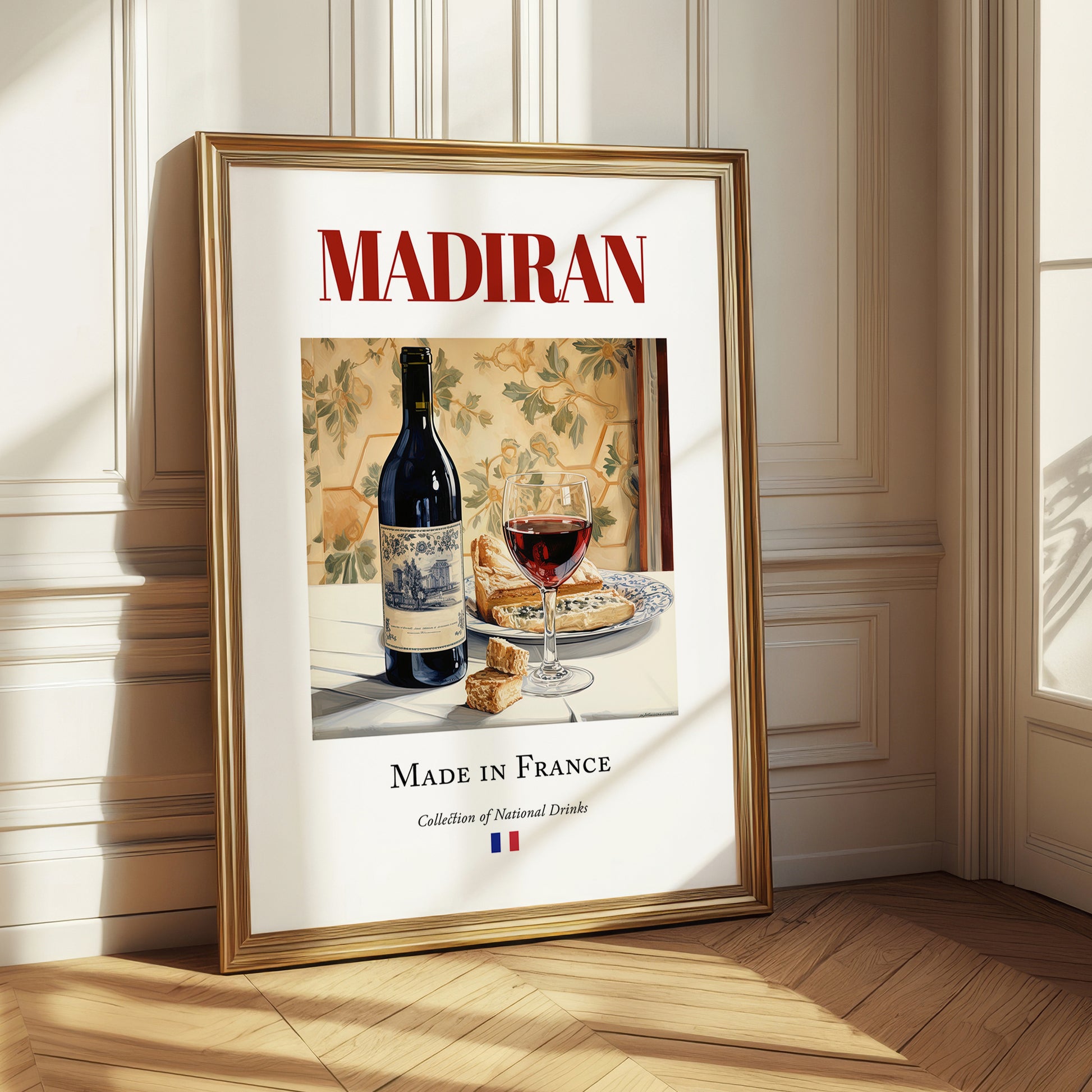 Madiran – French Red Wine, Vinoteca Illustration