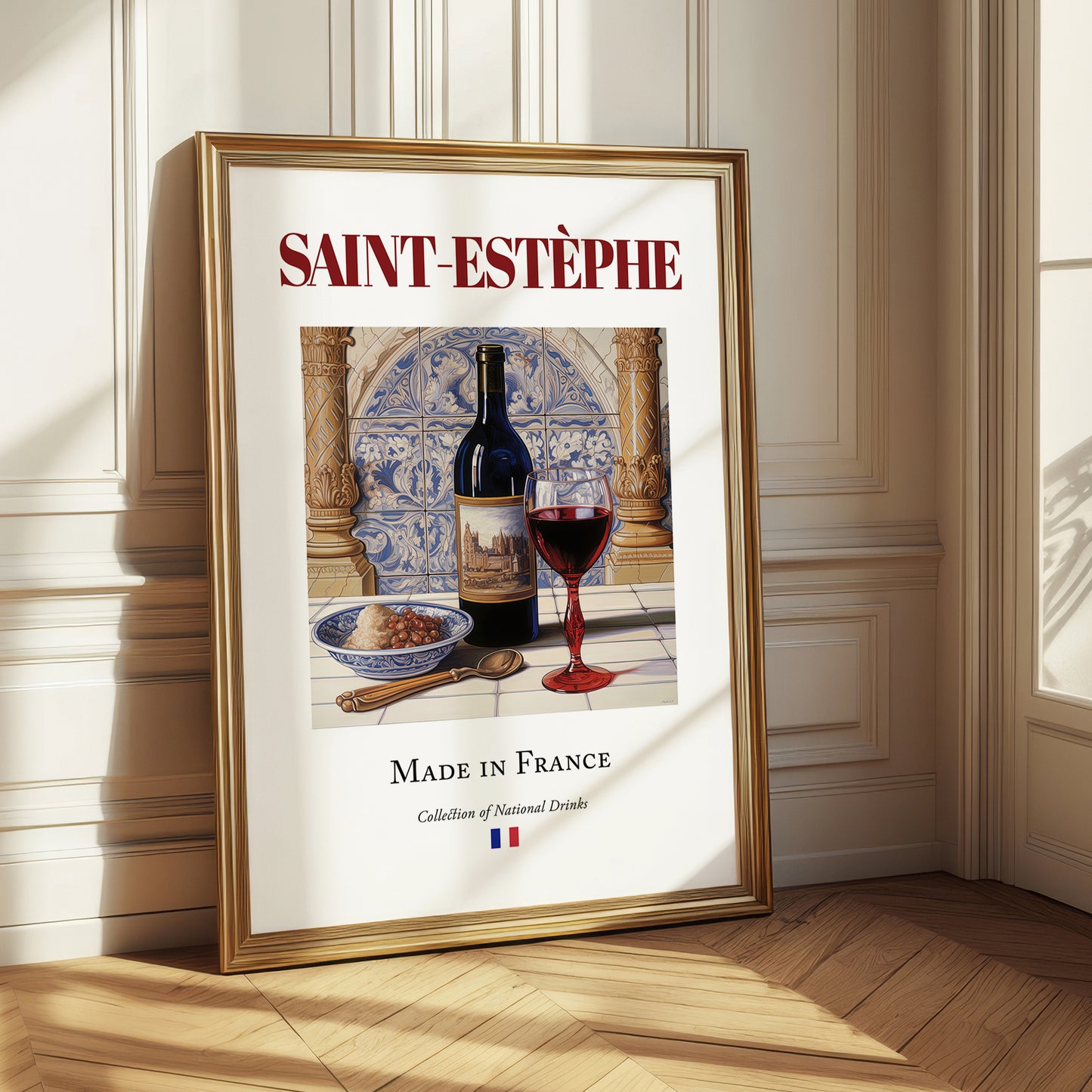 Saint-Estèphe – French Red Wine, Wine Bar Still Life