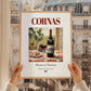 Cornas – French Red Wine, Bodega Print, styled in a charming Paris street view