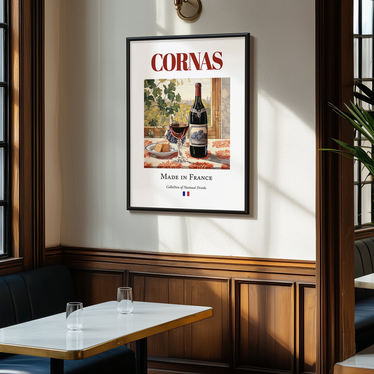 Cornas – French Red Wine, Bodega Print, clean layout with no caption