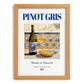 Pinot Gris – French White Wine, Tasting Room Still Life, set in oak frame