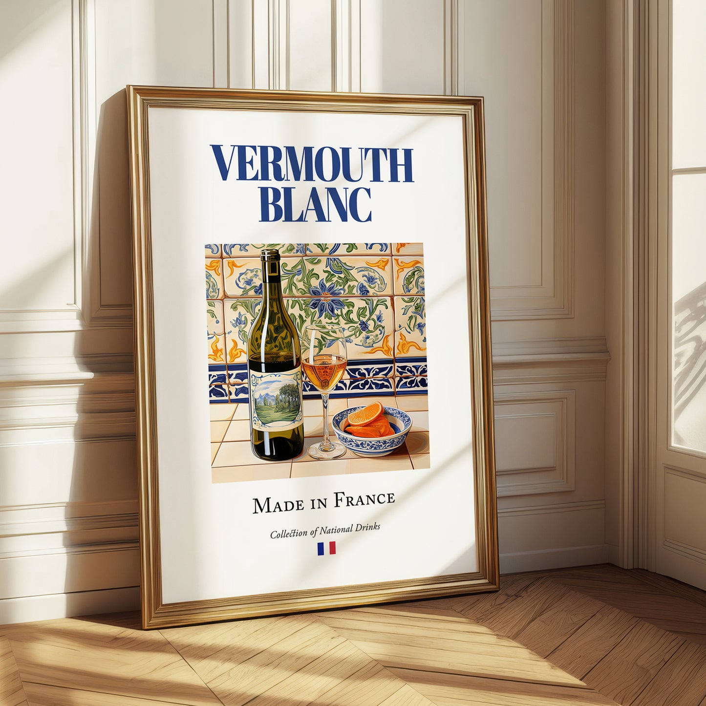 Vermouth blanc – French Liqueur Drink, Hotel Lobby Poster