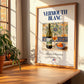 Vermouth blanc – French Liqueur Drink, Hotel Lobby Poster, no-text version framed in wood