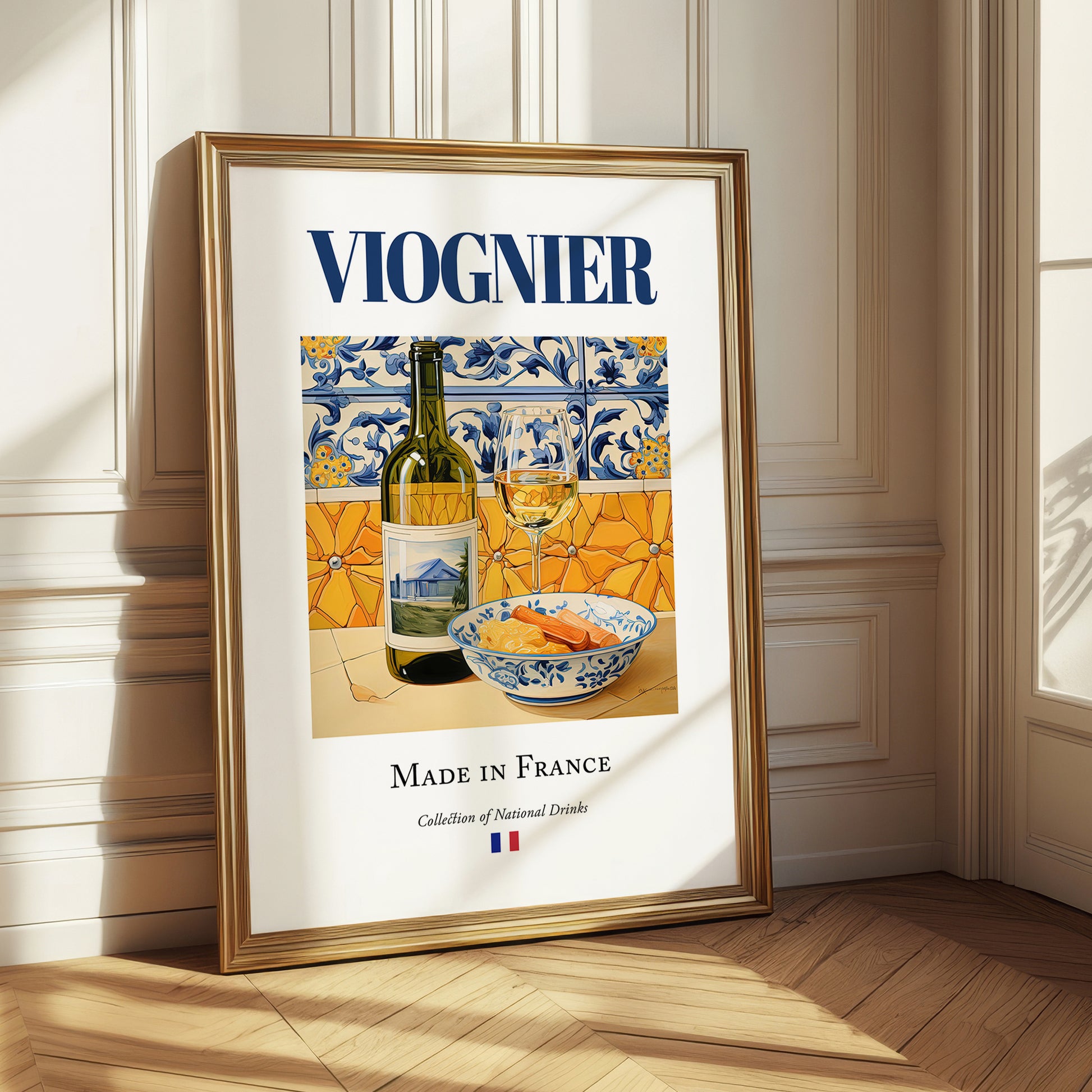 Viognier – French White Wine, Wine Bar Poster
