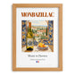 Monbazillac – French Dessert Wine, Wine Bar Wall Art, set in oak frame
