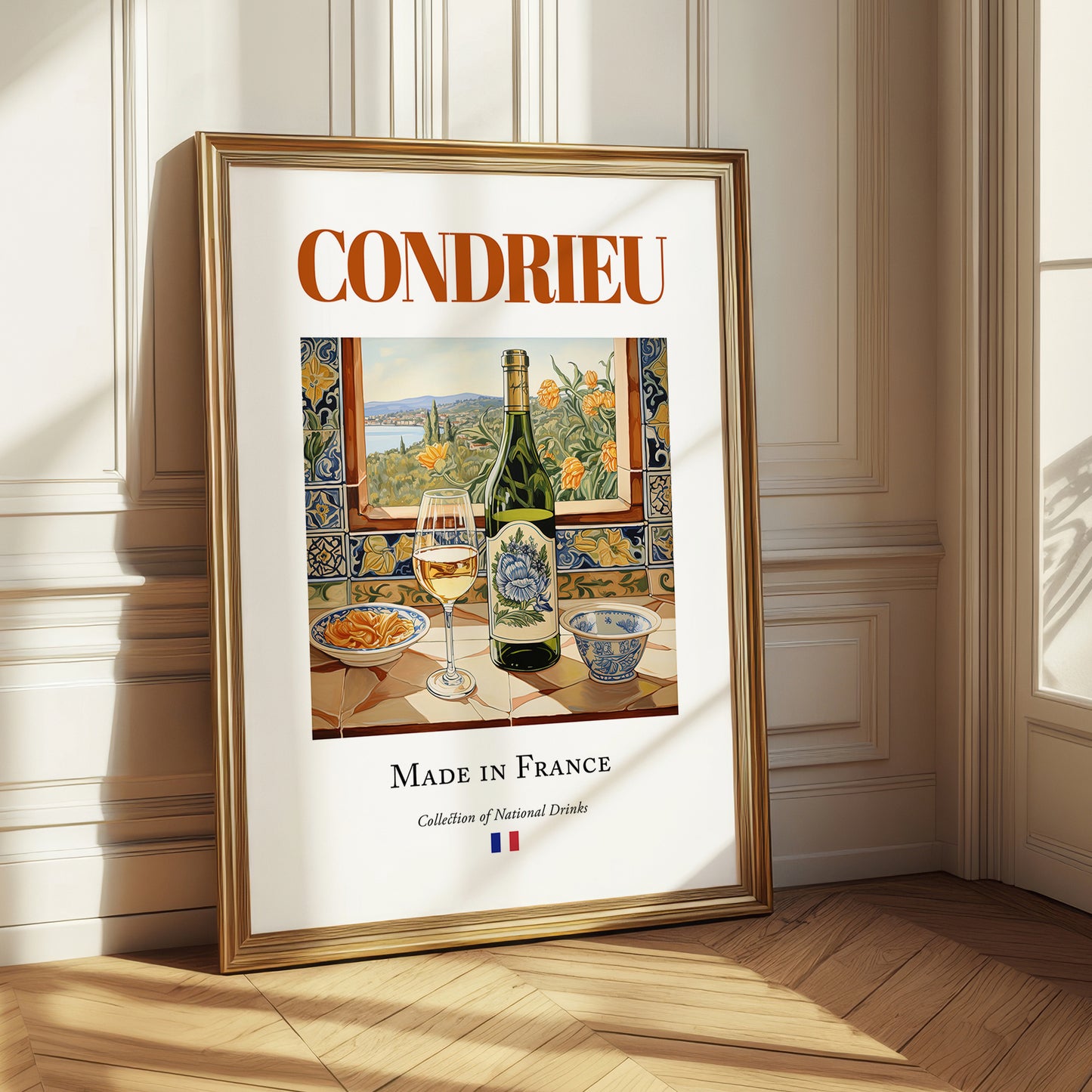 Condrieu – French White Wine, Enoteca Print