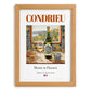 Condrieu – French White Wine, Enoteca Print, set in oak frame