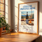 Côtes de Provence Rosé – French Rose Wine, Bodega Poster, no-text version framed in wood
