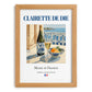 Clairette de Die – French Sparkling Wine, Vinoteca Poster, set in oak frame