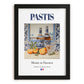 Pastis – French Spirit Drink, Rooftop Terrace Poster, in sleek black frame