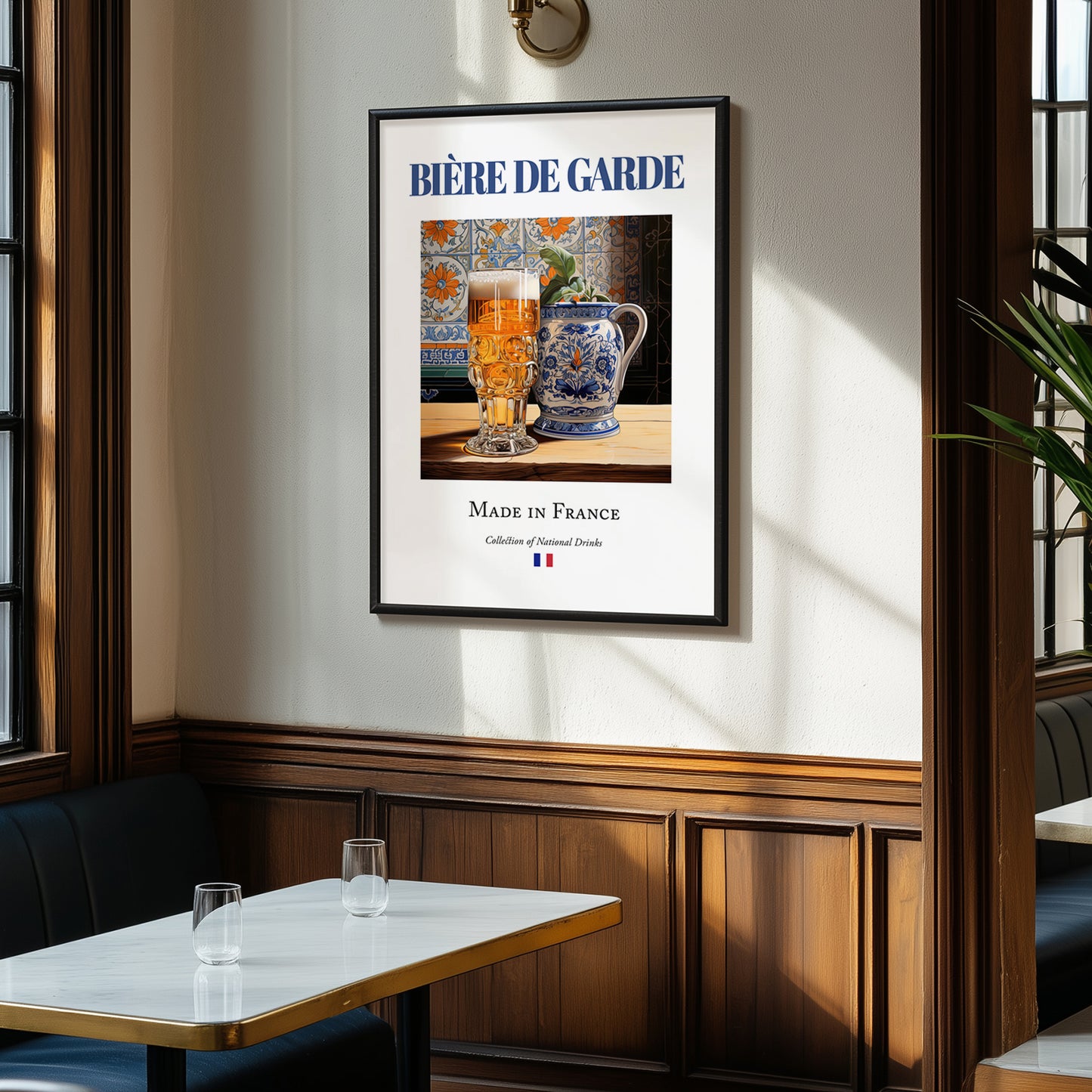 Bière de garde – French Beer, Gastropub Poster, clean layout with no caption