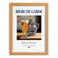 Bière de garde – French Beer, Gastropub Poster, set in oak frame