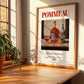 Pommeau – French Liqueur Drink, Sky Bar Poster, no-text version framed in wood