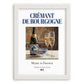 Crémant de Bourgogne – French Sparkling Wine, Wine Bar Poster, placed in minimal white frame