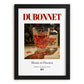 Dubonnet – French Liqueur Drink, Cocktail Lounge Poster, in sleek black frame