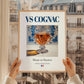 VS Cognac – French Spirit Drink, Hotel Lobby Poster, styled in a charming Paris street view