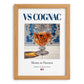 VS Cognac – French Spirit Drink, Hotel Lobby Poster, set in oak frame