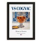 VS Cognac – French Spirit Drink, Hotel Lobby Poster, in sleek black frame