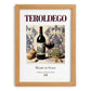 Teroldego – Italian Red Wine, Enoteca Still Life, set in oak frame