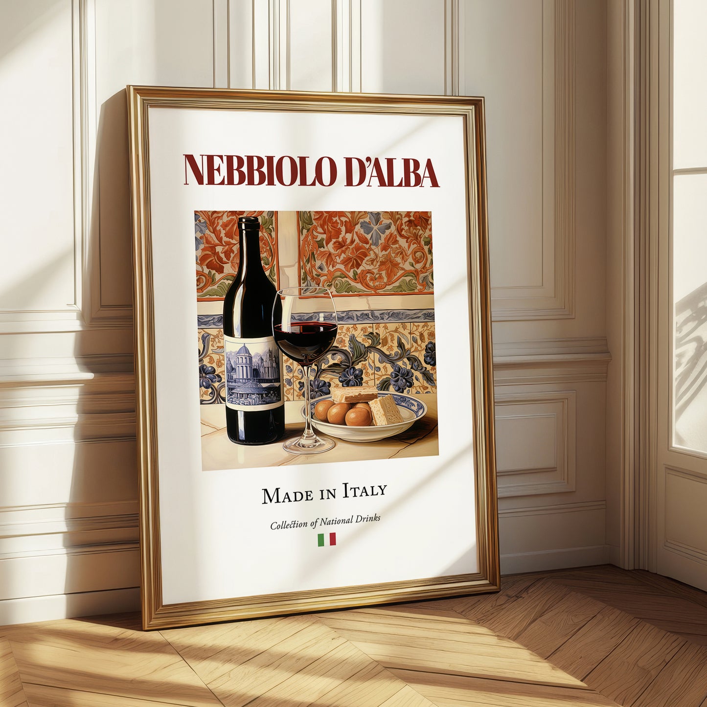 Nebbiolo d’Alba – Italian Red Wine, Bodega Poster