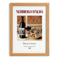 Nebbiolo d’Alba – Italian Red Wine, Bodega Poster, set in oak frame