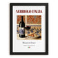 Nebbiolo d’Alba – Italian Red Wine, Bodega Poster, in sleek black frame