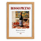 Rosso Piceno – Italian Red Wine, Vineyard Terrace Print, set in oak frame