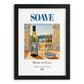 Soave – Italian White Wine, Enoteca Wall Art, in sleek black frame