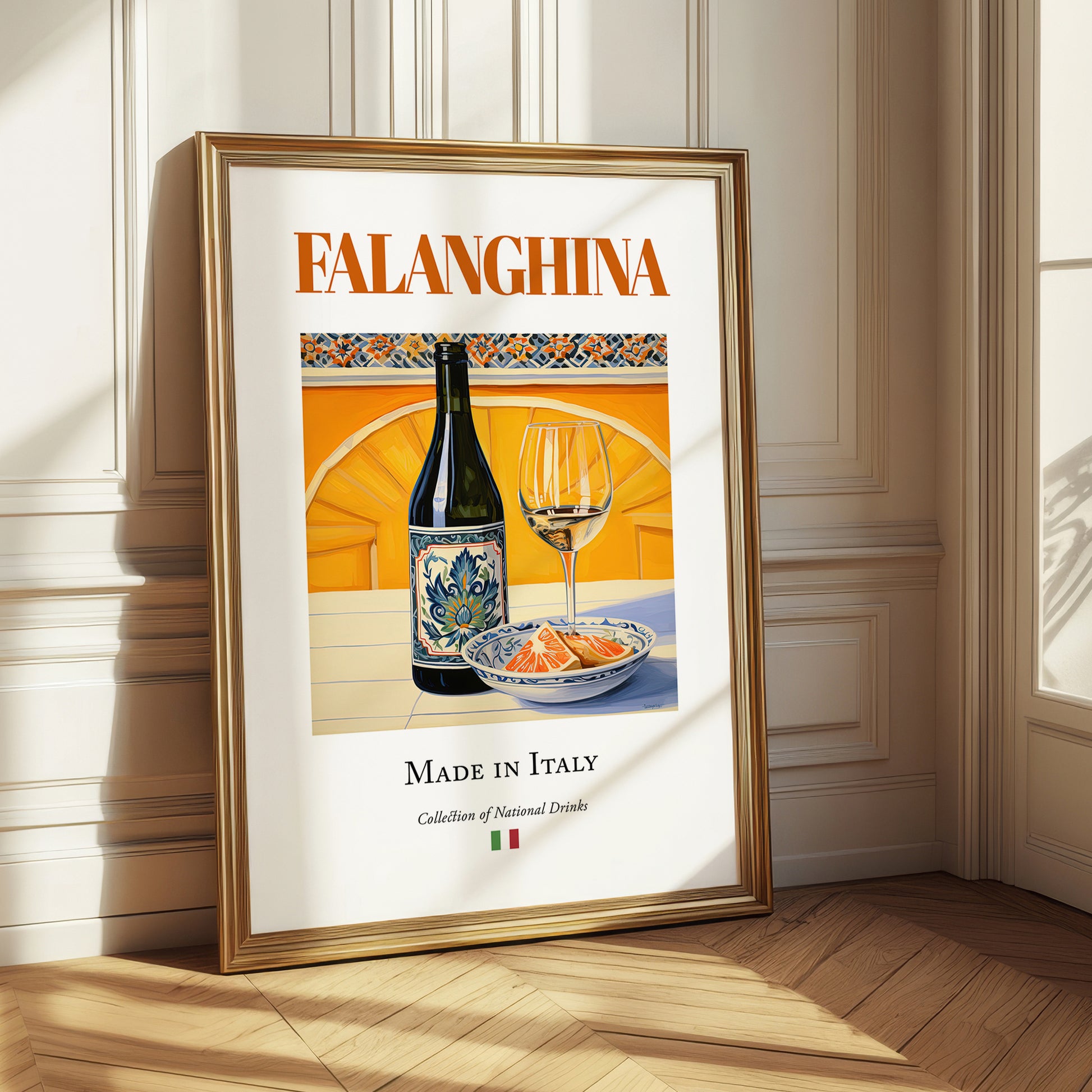 Falanghina – Italian White Wine, Wine Bar Poster