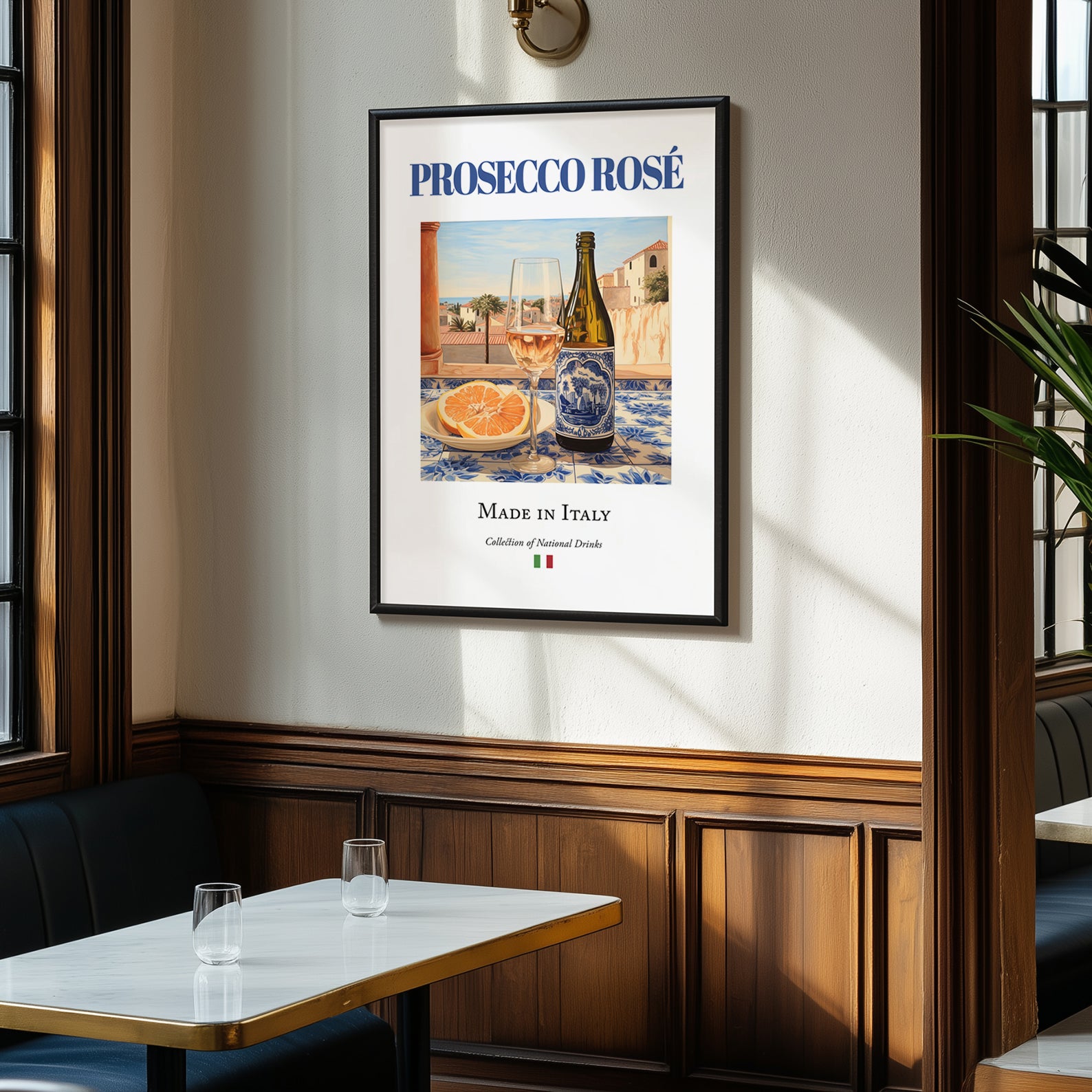 Prosecco rosé – Italian Rose Wine, Vinoteca Print, clean layout with no caption