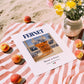 Fernet – Italian Spirit Drink, Hotel Lobby Print, unframed on coastal sand
