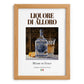 Liquore di alloro – Italian Liqueur Drink, Cocktail Lounge Still Life, set in oak frame