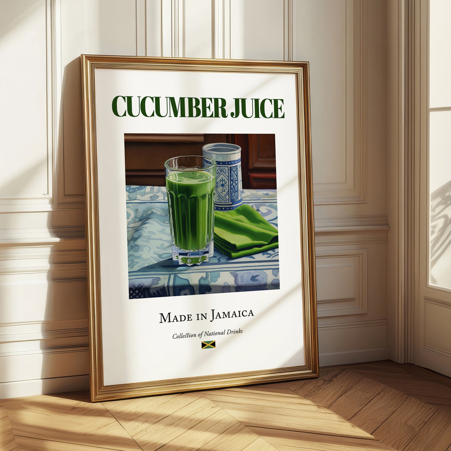 Cucumber Juice – Jamaican Beverage Drink, Rooftop Terrace Poster