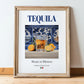 Tequila – Mexican Spirit Drink, Rooftop Terrace Poster, in wooden frame leaning on the floor