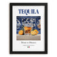 Tequila – Mexican Spirit Drink, Rooftop Terrace Poster, in sleek black frame