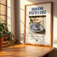 Doodh Patti Chai – Pakistani Tea, Tea Room Illustration, no-text version framed in wood