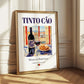 Tinto Cão – Portuguese Red Wine, Wine Bar Poster