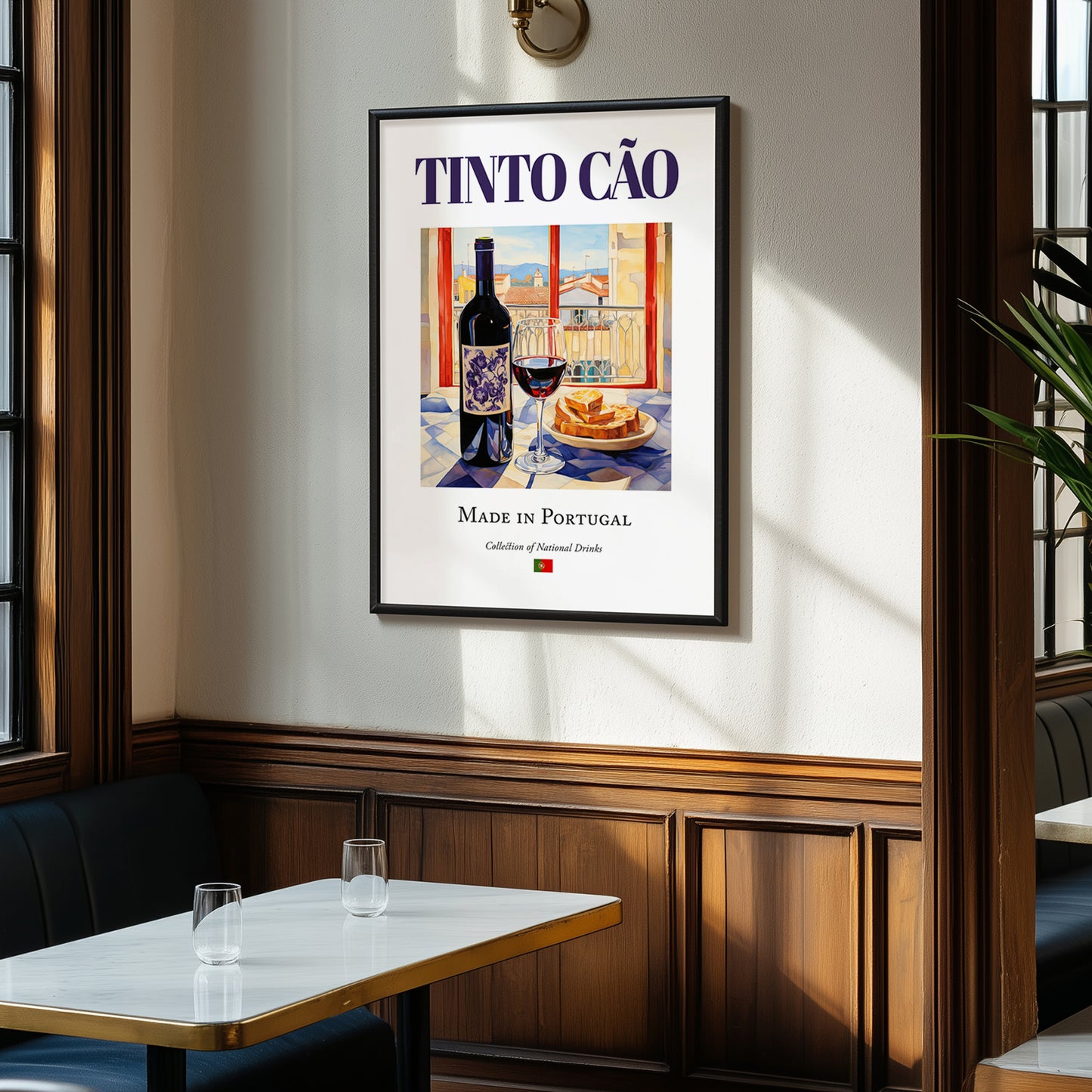 Tinto Cão – Portuguese Red Wine, Wine Bar Poster, clean layout with no caption