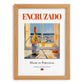 Encruzado – Portuguese White Wine, Bodega Wall Decor, set in oak frame