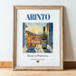 Arinto – Portuguese White Wine, Vinoteca Wall Art, in wooden frame leaning on the floor
