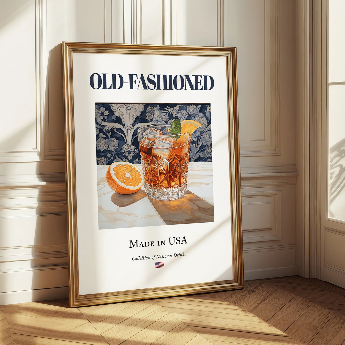 Old-Fashioned – American Cocktail Drink, Hotel Lobby Wall Art