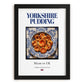 Yorkshire Pudding – English Bread Dish, Fine Dining Restaurant Wall Art, in sleek black frame